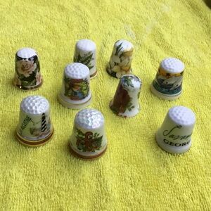 (32) 10 Porcelain Collectible Thimbles